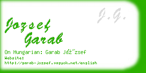 jozsef garab business card